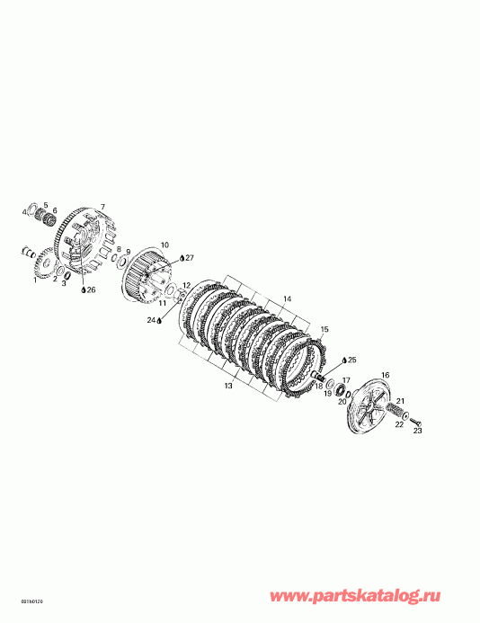 ����������  DS 650, 7449, 2001 ������ - Clutch