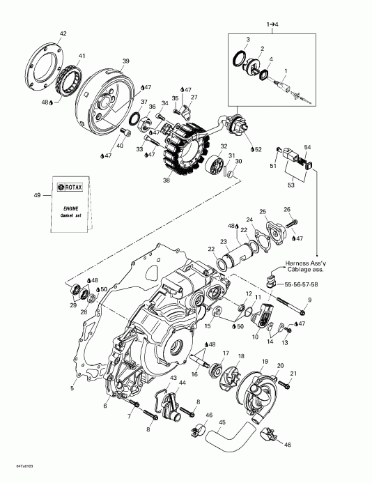 BRP Traxter Autoshift, 2001 ������ - Ignition � ������� �����