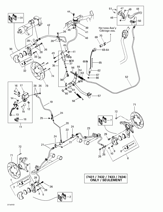  BRP  Traxter Autoshift, 2001 - Hydraulic  (7431 7432