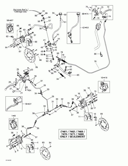    Traxter Autoshift, 2001 - Hydraulic Brake (7461 7462