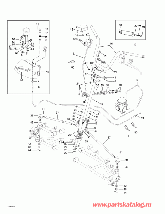  Bombardier Traxter Autoshift, 2001  - Steering System
