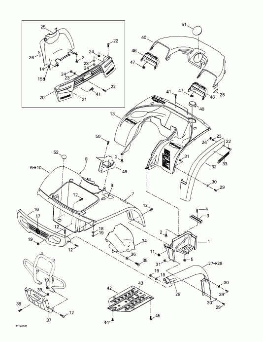 ������������ BRP Traxter Footshift, Green/vert, 2001 ������ - ������ � ����������