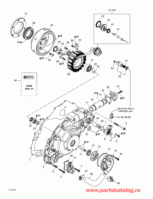 ����������  Traxter XL, 7448, 2001 - Ignition And Water Pump
