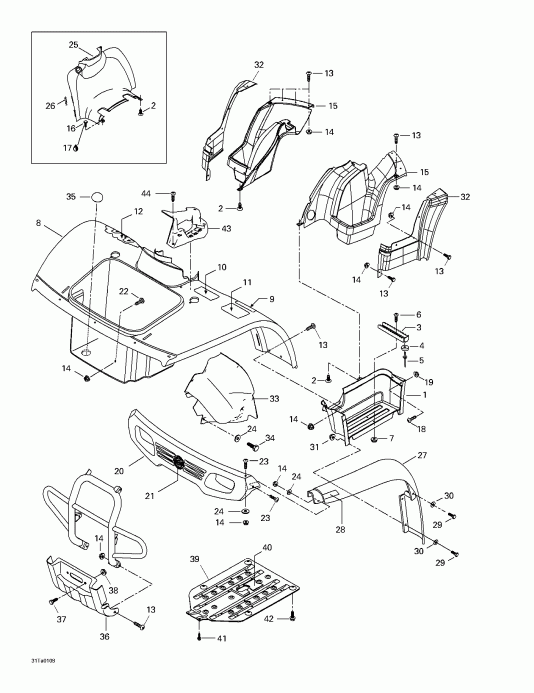 ATV  ����������� Traxter XL, 7448, 2001 - ������ � ����������