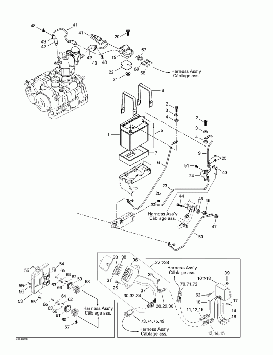 Traxter XL, 7448, 2001 - Battery And Electrical Accessories