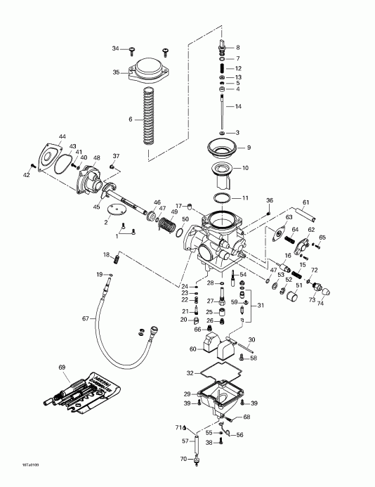   Traxter XL, 7448/7489, 2001  - Carburetor