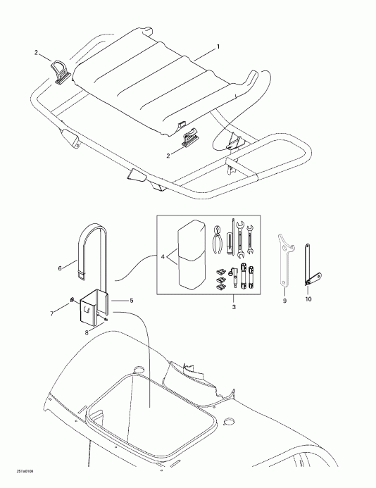   Traxter XL, 7448/7489, 2001 - Front Tray