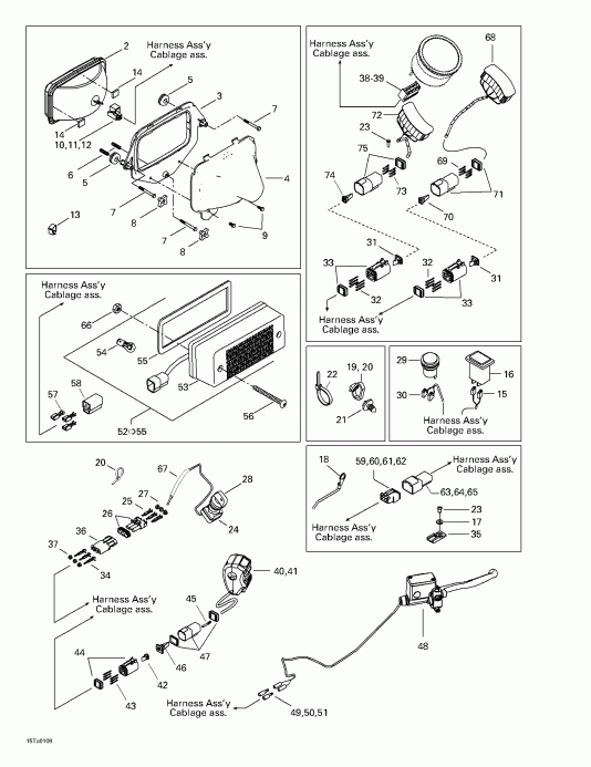  Traxter XL, 7448/7489, 2001 - Main Harness And Electrical Accessories