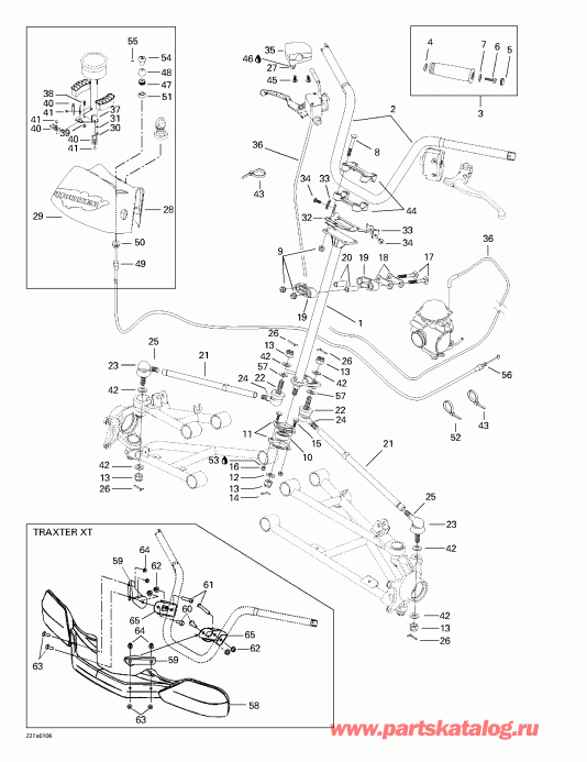 ATV   Traxter XT, 7467/7468/7472/7481, 2001 - Steering System