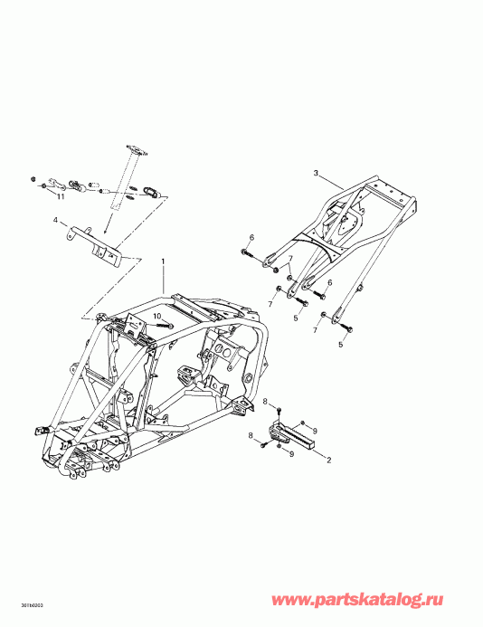 BRP DS 650, 2002  - Frame