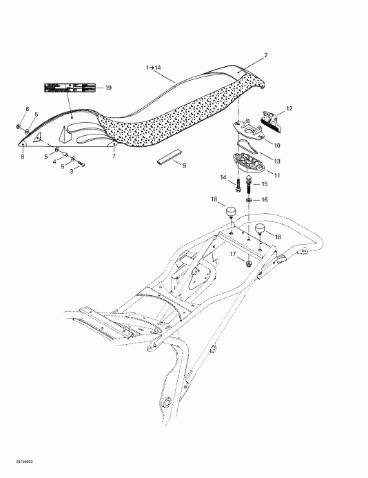 ���������� BRP DS 650, 2002 ������ - Seat