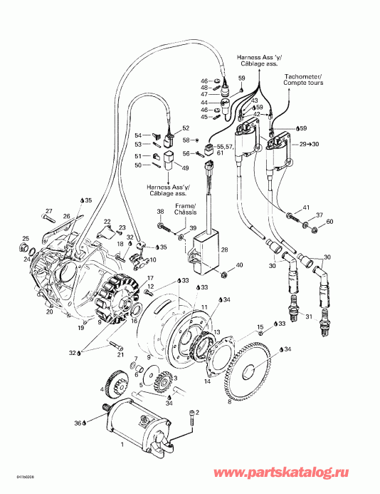 ATV BRP  DS 650 Baja, 2002 - Ignition