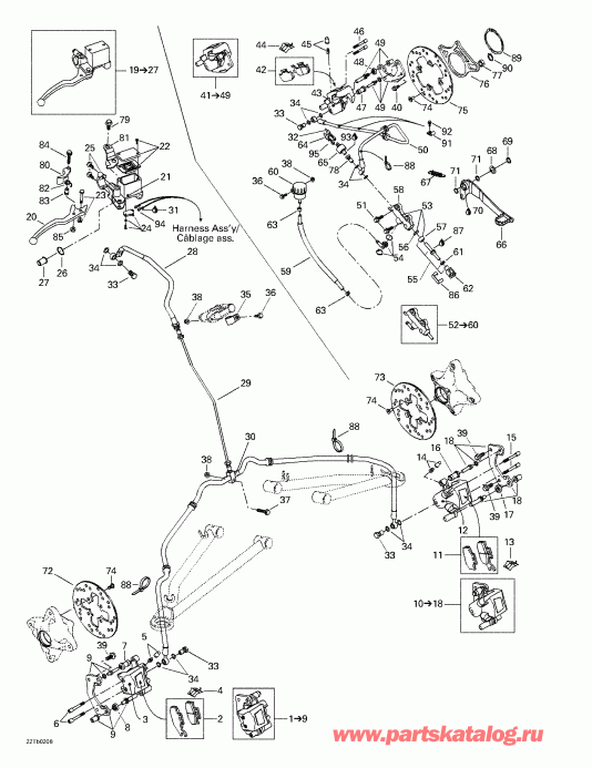  BRP DS 650 Baja, 2002 - Hydraulic Brake