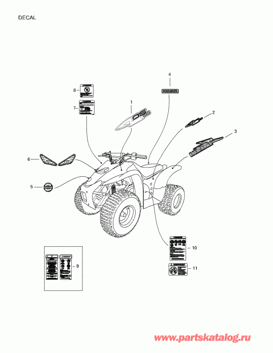 ����������  ������ Mini DS 50 2-strokes, 2002 - Decals 166-25