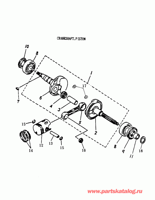  BRP  Mini DS 90 2-strokes, 2002 - Camshaft, Piston (170-02)