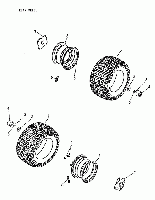   Mini DS 90 2-strokes, 2002 - Rear Wheel 170-18