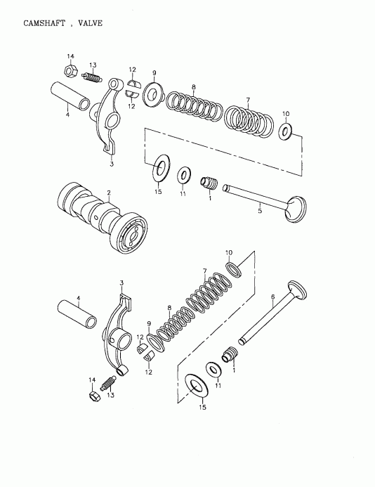 BRP  Mini DS 90 4-strokes, 2002 - Camshaft, Valve (172-03)