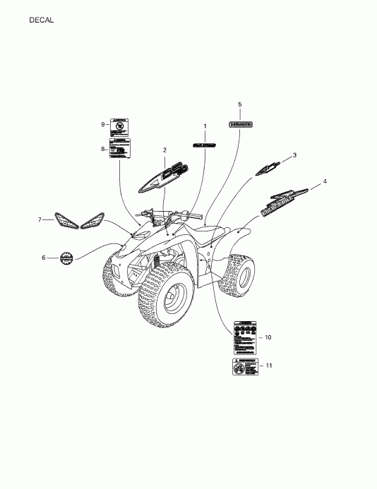 ����������  Mini DS 90 4-strokes, 2002 ������ - Decals 172-28