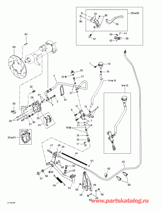 Quest, Blue/bleu, 2002  - Hydraulic Rear Brake