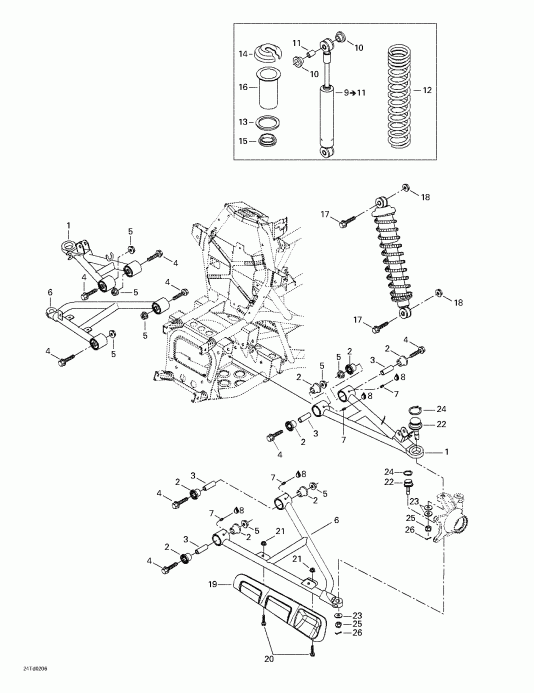   Quest, Blue/bleu, 2002 - Front Suspension