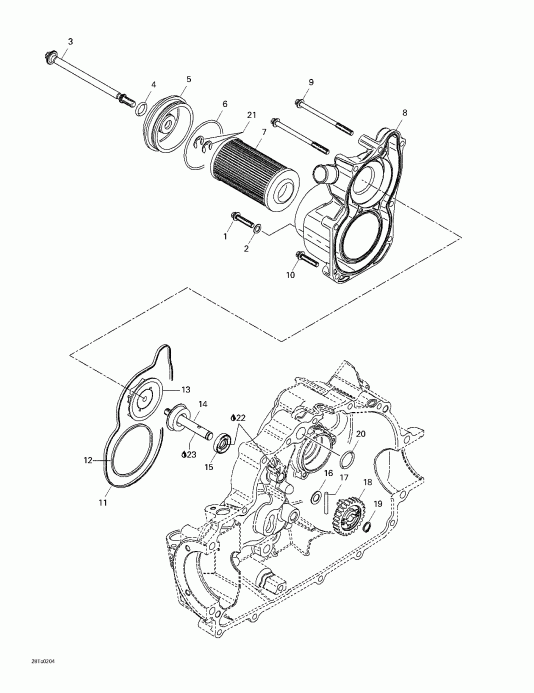 BRP Quest XT, 2002 - Engine Cooling