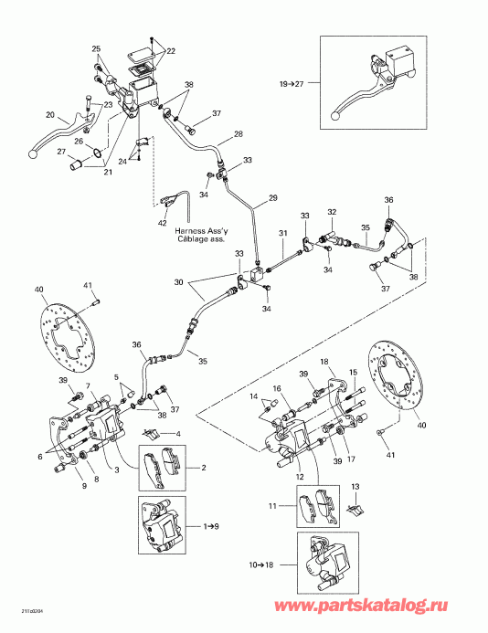   Quest XT, 2002  - Front Brake