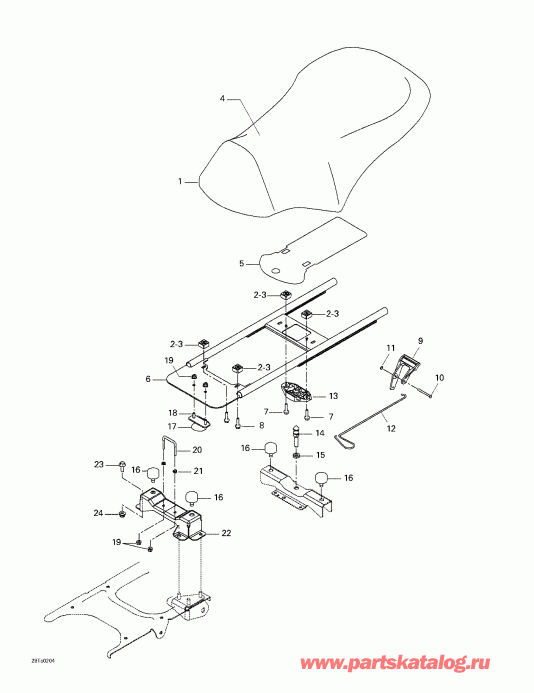  BRP Quest XT, 2002  - Seat