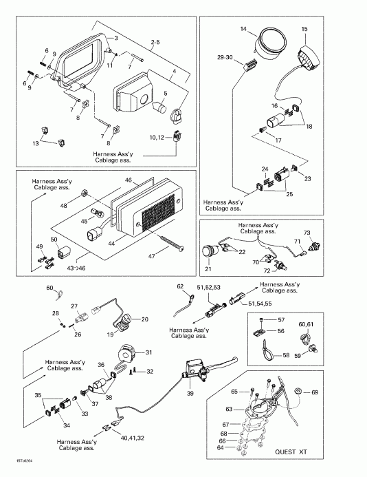   Quest XT, 2002 - Main Harness And Electrical Accessories