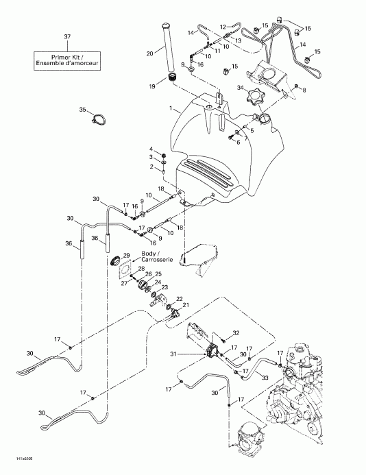    Traxter Autoshift, 2002 - Fuel Tank