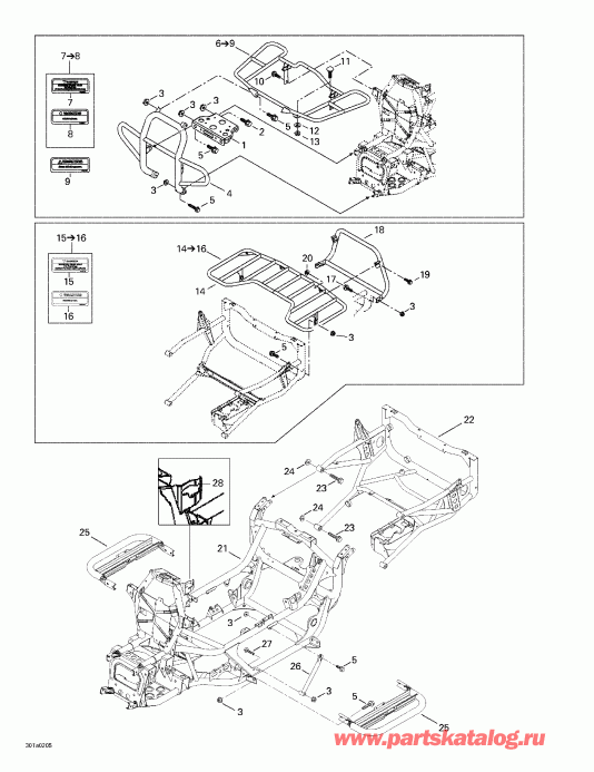 BRP ����������� Traxter Autoshift, 2002 - ���� � Luggage Racks