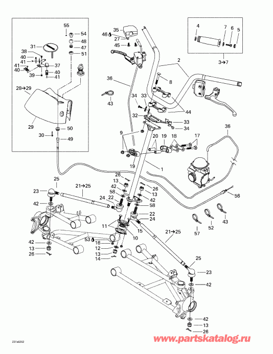 ������������ BRP ����������� Traxter XL, 7477, 2002 - ������� ������� System