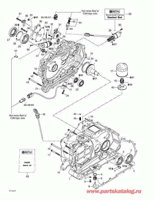  BRP Traxter XT, 2002 - Clutch Housing And Cover