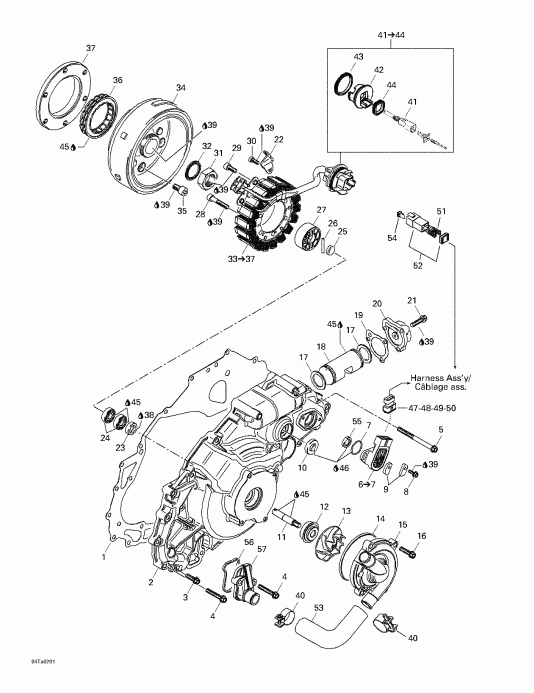  BRP Traxter XT, 2002  - Ignition   