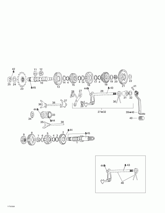 BRP DS 650, 2003 - Transmission
