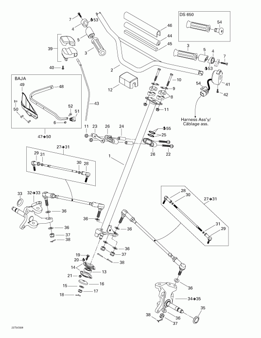 ATV BRP DS 650, 2003 -   System