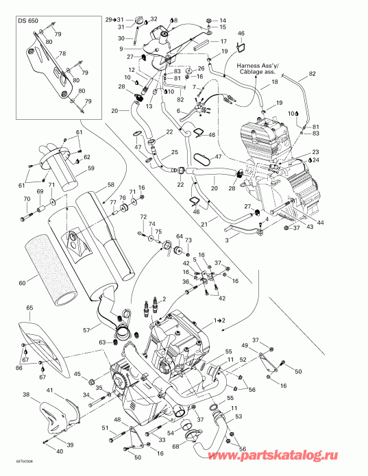 ATV   DS 650 Baja, 2003 -    System