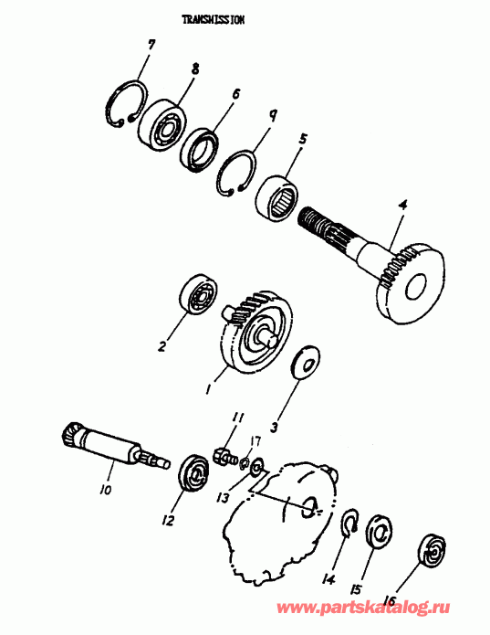 BRP  Mini DS 50 2-strokes, 2003 - Transmission 166a-11