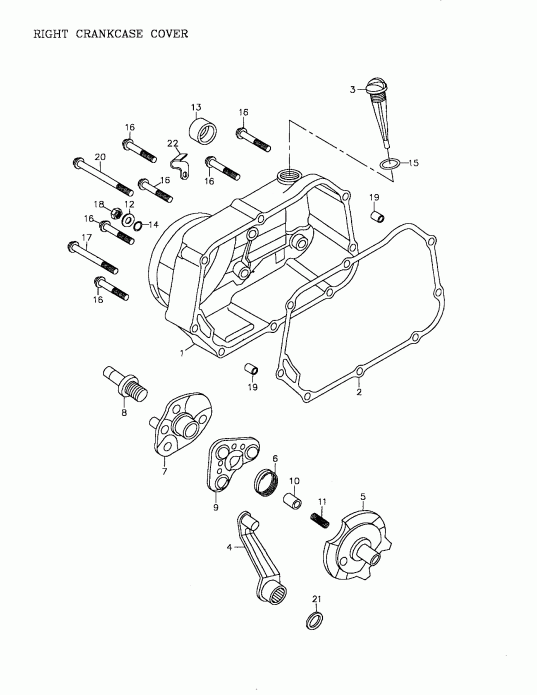 ������������ BRP - Right Crankcase Cover 172a-05