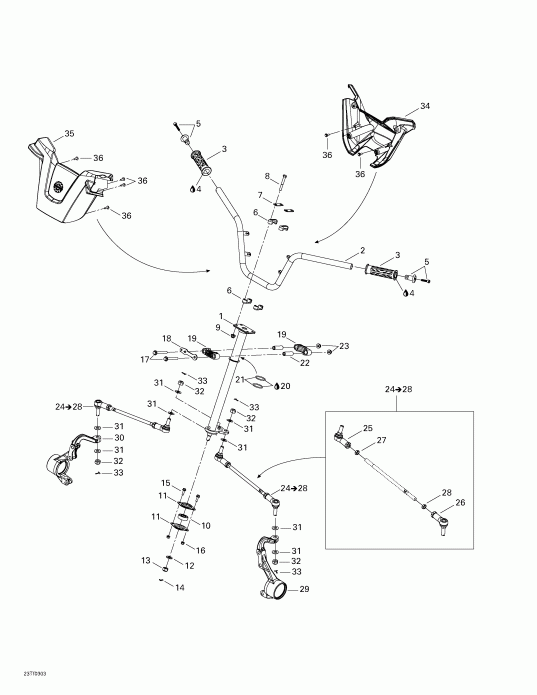 ����������� Outlander 400, 2003 - Steering System