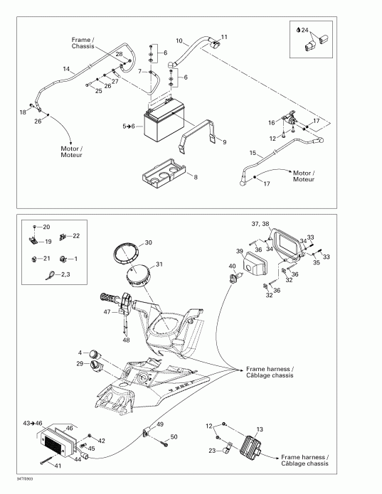  Bombardier Outlander 400, 2003 - Battery   