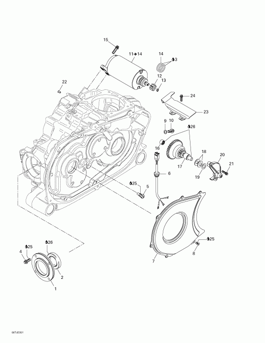 ATV BRP Quest 500, 2003 ������ - Electric Starter