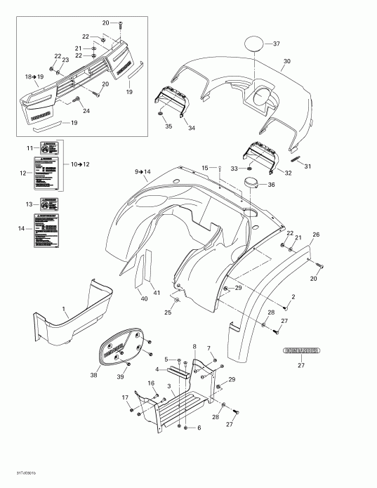  BRP Quest 500, 2003  -   , Rear View
