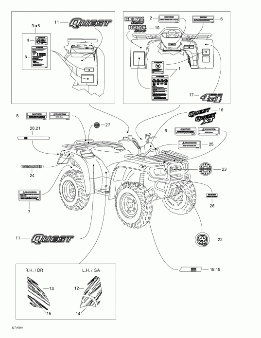 Quest 500, 2003 ������ - Decals