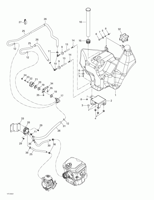    Quest 650, 2003 - Fuel Tank