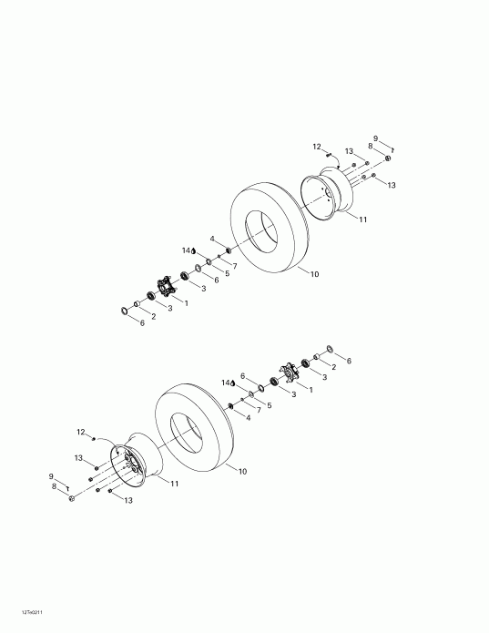 ���������� BRP Rally, 2003 ������ - Drive System, Front