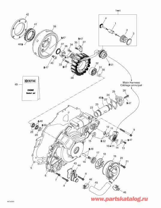   Traxter Autoshift Std, 2003  - Ignition And Water Pump