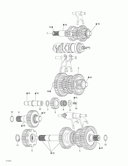 ATV BRP Traxter Autoshift Std, 2003  - Transmission