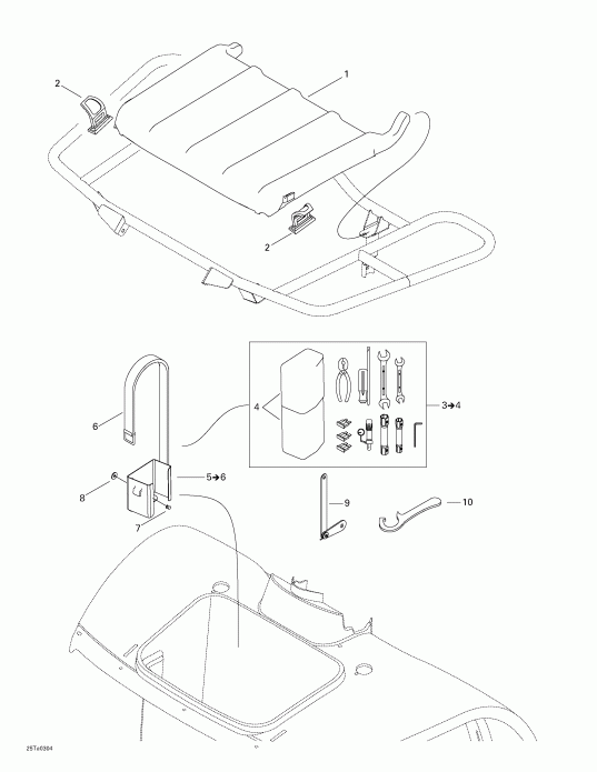  BRP Traxter Autoshift XT, 2003  - Front Tray