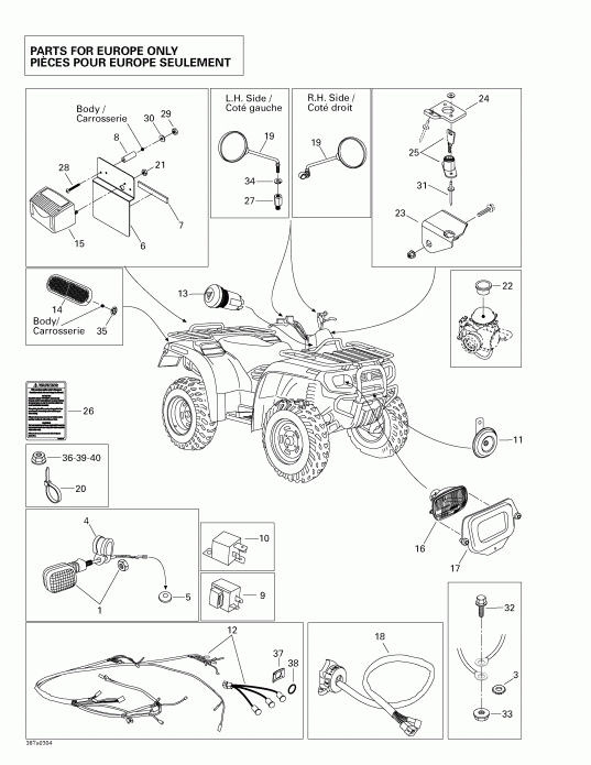 ATV BRP Traxter Autoshift XT, 2003 - Homologation Kit  