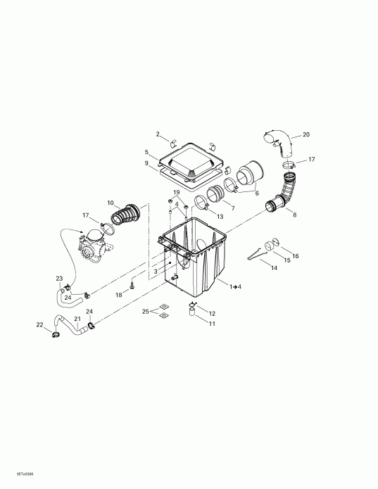    Traxter Max, 2003 - Air Intake Silencer